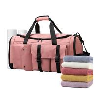 Large Waterproof Travel Bag - Convertible Sports Backpack, Multifunctional Training Carrier | Breathable Wet Dry Partition Design, Pocket Safe Utility for Workouts, pink, Please refer to the