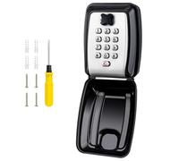 Large Waterproof Wall Key Holder 12 Code Secure Key Storage Rustproof & Weather-Resistant Ideal for Heavy Keys at Home Factory Business Use