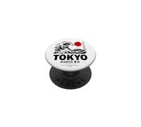 Large Wave Japanese Art Tokyo Kanto Japan Wave Retro PopSockets Adhesive PopGrip