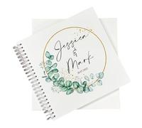 Large Wedding Photo Album Scrapbook Guest Book Boxed Eucalyptus Wreath