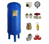 Large Well Pressure Tank,16-132 Gallon Vertical Pressure Well Tank,PE Household Fully Automatic Water Storage Container,for Gardening Washing Feeding Irrigation Shower Kitchen(120L/31.7GAL)