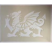 Large Welsh Dragon mylar plastic stencil wall decor stencils bedroom living room kitchen