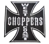 Large West Coast Choppers Patch 30 x 30 cm Iron-On Patch Motar Biker, Multicolored, One size