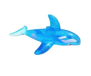 Large Whale Shape Inflatable Pool Float Adult Ride On Swimming Surfing Fun 59.1x34.6x21.7in