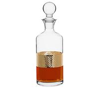 Large Whisky Decanter Embossed 1.5L Glass Carafe Pitcher Jug