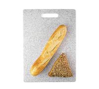Large White Chopping Board - 36 x 26cm Granite Effect. Hygienic, Knife Friendly When Cutting Or Preparing in The Kitchen. Scratch Resistant, Double-Sided Use, Ridged & Tough. Dishwasher Safe.