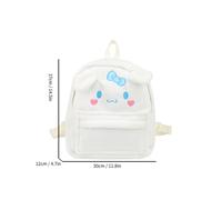 (Large white cinnamon dog backpack, 40*30*12 cm (0.32 kg)) Kuromi backpack, student bag, plush toy