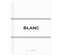 Large White Coffee Table Book - BLANC Design Facts Archive: Decorative Neutral Hardcover, Minimalist Faux Display Book with 175 Design Facts for Coffee Tables, Shelves & Home Decor