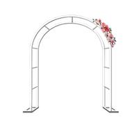 Large White Garden Arch for Climbing Plants - Metal Trellis Wedding Rose Arch - Outdoor Support Arches in Various Sizes (W120/140/180cm, H200/220/230cm)