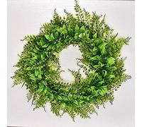 Large White Gypsophila Flower Garland Sunflower Door Decoration Grass Ring Pastoral Wedding Pendant Door Knocker-weed Wreath Ring Autumn Decorations