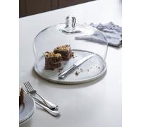 Large White Marble Cake Dome, Glass Cloche, Cake Cover, Party Serving Platter, Marble & Glass Cake Dome, Kitchen Round Storage Display Plate, Foodies Gift, Birthday Party Table Accessory