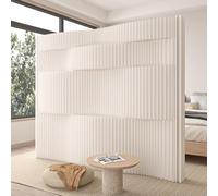 Large White Paper Room Divider Screen, Indoor Folding Privacy Partition for, Office, Boutique, 200-300cm (79-118in) - Stylish, Space-Saving, Versatile Decor