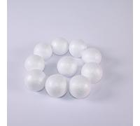Large White Polystyrene Styrofoam 3D Craft Balls for Kids Modelling 70mm Pack of 5 by BCreative ®