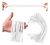 Large White Rubber Bands Heavy Duty - Thick Wide Strong Extra Large Giant Elastic Bands Extra Wide Big Size XL Rubberbands Heavy Rubber Bands Strong Thick Wide Elastic Band Big Rubberband (10 Pieces)