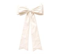 Large White Velvet Christmas Bow, 140 cm