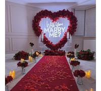 Large Will You Marry Me? Neon Sign Custom Wedding Neon Sign for Marriage Proposal Home Wall Decor Wedding Party wedding Backdrop Decorations Personalized Gift Neon Lights Event Decor. Size