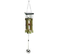 Large Wind Chim,Decorative Windbell,26 Inch Wooden Wind Chime Outdoor Wind Bubbles - Deep Tone Melody Garden Decoration Copper Butterfly Sympathy Outdoor Decoration for Balcony