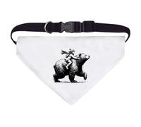 Large 'Winter Bear Ride' Dog/Cat/Pet Bandana (PD00060214)