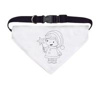 Large 'Winter Star Boy' Dog/Cat/Pet Bandana (PD00060324)