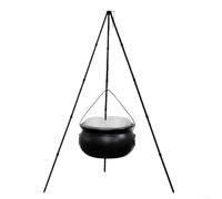 Large Witches Cauldron, 51 in Height with Tripod Stand, Halloween Yard Decor for Outdoor and Indoor Use, Spooky Light-Up Party Decoration, Perfect for Trick-or-Treat Events