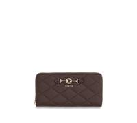 GUESS Purse Frances SLG Large Zip Around Wallet Brown Dark Brown