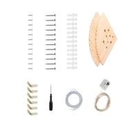 Large Wood Stuffed Animal Storage Cage with LED Light Wood Stuffed Animal Holders for Kids Room & Nursery Wall Hanging