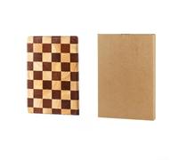 Large Wooden Butcher Block 41x28cm Thick Large Wooden Butcher(S) | Bold checkerboard pattern, modern kitchen decor, sturdy rubberwood, 41.3x27.8x2.8cm, stylish statement piece