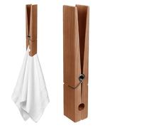 Large Wooden Clothespins - Clothespins Towels Clips | Windproof Clips on Beach and Sun Loungers for Laundry Beach Towel Bath Towel Carpet Huge Space-Saving Bathroom