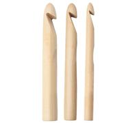 Large Wooden Crochet Hooks - 15/20/25mm Ergonomic Rosewood Needles | Chunky Yarn Crochet Hook With Case For Hands, Extra Large 8" Long Wood Needles For DIY Crafting & Bulky Projects
