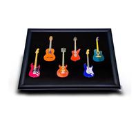 Large Wooden GUITAR DESIGN Soft Padded Cushioned Bean Bag Lap Dinner Laptop Food TV Tray UK