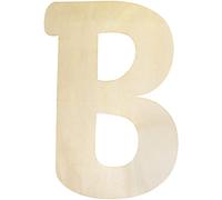 Large Wooden Letters 12 Inch, Unfinished 30cm Wooden Letter B for Crafts Children's Names Capital Alphabet 5mm Thick Wood Letters for Nursery Decor Wall Art Hanging Home Painting
