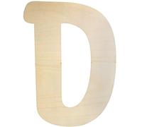Large Wooden Letters 12 Inch, Unfinished 30cm Wooden Letter D for Crafts Children's Names Capital Alphabet 5mm Thick Wood Letters for Nursery Decor Wall Art Hanging Home Painting