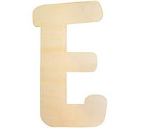 Large Wooden Letters 12 Inch, Unfinished 30cm Wooden Letter E for Crafts Children's Names Capital Alphabet 5mm Thick Wood Letters for Nursery Decor Wall Art Hanging Home Painting