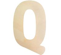 Large Wooden Letters 12 Inch, Unfinished 30cm Wooden Letter Q for Crafts Children's Names Capital Alphabet 5mm Thick Wood Letters for Nursery Decor Wall Art Hanging Home Painting