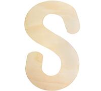 Large Wooden Letters 12 Inch, Unfinished 30cm Wooden Letter S for Crafts Children's Names Capital Alphabet 5mm Thick Wood Letters for Nursery Decor Wall Art Hanging Home Painting
