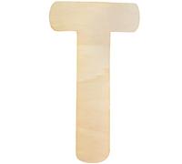 Large Wooden Letters 12 Inch, Unfinished 30cm Wooden Letter T for Crafts Children's Names Capital Alphabet 5mm Thick Wood Letters for Nursery Decor Wall Art Hanging Home Painting