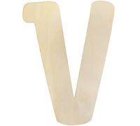 Large Wooden Letters 12 Inch, Unfinished 30cm Wooden Letter V for Crafts Children's Names Capital Alphabet 5mm Thick Wood Letters for Nursery Decor Wall Art Hanging Home Painting