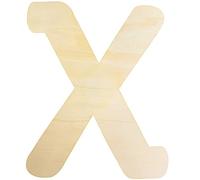 Large Wooden Letters 12 Inch, Unfinished 30cm Wooden Letter X for Crafts Children's Names Capital Alphabet 5mm Thick Wood Letters for Nursery Decor Wall Art Hanging Home Painting