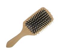 Large Wooden Paddle Hair Brush Comb with Bristles | Scalp Massage, Gentle Bristles, Hair Types, and Men, Beech Wood Finish