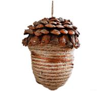 Large Wooden Pinecone Ornaments for durable Crafted for Large | Christmas Tree Decorations Pendant with Natural Finish for Festive Holiday Scene Arrangements and Home Decor,
