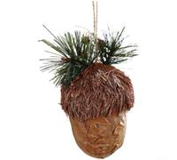 Large Wooden Pinecone Ornaments for durable Crafted for Large | Christmas Tree Decorations Pendant with Natural Finish for Festive Holiday Scene Arrangements and Home Decor,