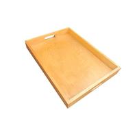 Large Wooden Serving Tray 60cmx40cmx 6cm in Light Brown Colour