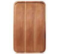 Large Wooden Serving Trays Long Party Charcuterie Boards Acacia Wood Platters Serving Cheese Board Rectangular Appetizer Snack Plates Rectangle Kitchen Dinner Platter for Food Dish Cake Dessert Tray
