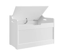 Large Wooden Toy Box with Safety Hinged Lid - Multi-Functional Storage Chest for Kids’ Bedroom, Playroom, or Nursery - Durable & Stylish