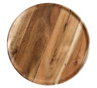 Large Wooden Tray Tea Tray Wood Grain Brown Round 13cm,15cm,20cm(15cm)
