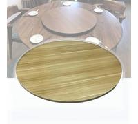 Large Wooden Turntable, Home Dining Turntable Rotating Serving Tray Round Dining Table Serving Plate, Table Top Rotating Tray 30in 40in (Color : White, Size : 50cm/20inch) (Light Walnut 80cm/30i