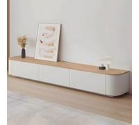 Large Wooden TV Stand - Floor-Standing Media Console for 65" Screens, Stylish Living Room Storage with Shelves & Doors, Modern Entertainment Center