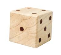 Large Wooden Yard Dice 7 cm Smooth Edge Lightweight for Yard Kids Family, L 1 Piece