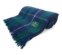 Large Wool Tartan Blanket, Fade Resistant, Bed, Cosy Sofa Throw (Douglas Modern)