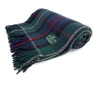 Large Wool Tartan Blanket, Fade Resistant, Bed, Cosy Sofa Throw (MacKenzie Modern)